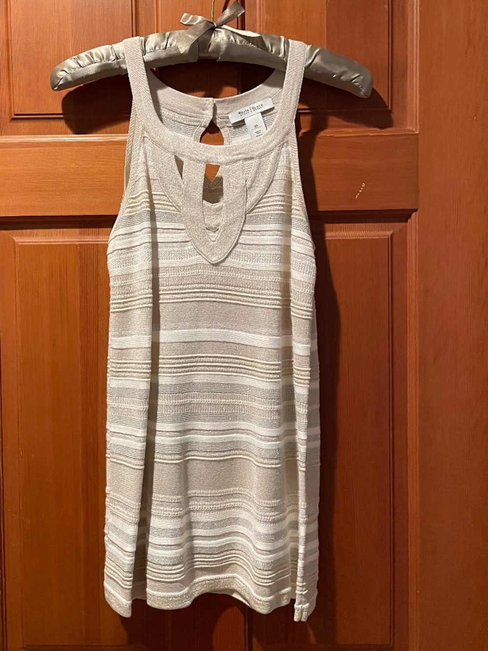 White House/Black Market EX-SMALL Knit Dressy Tank top Pullover